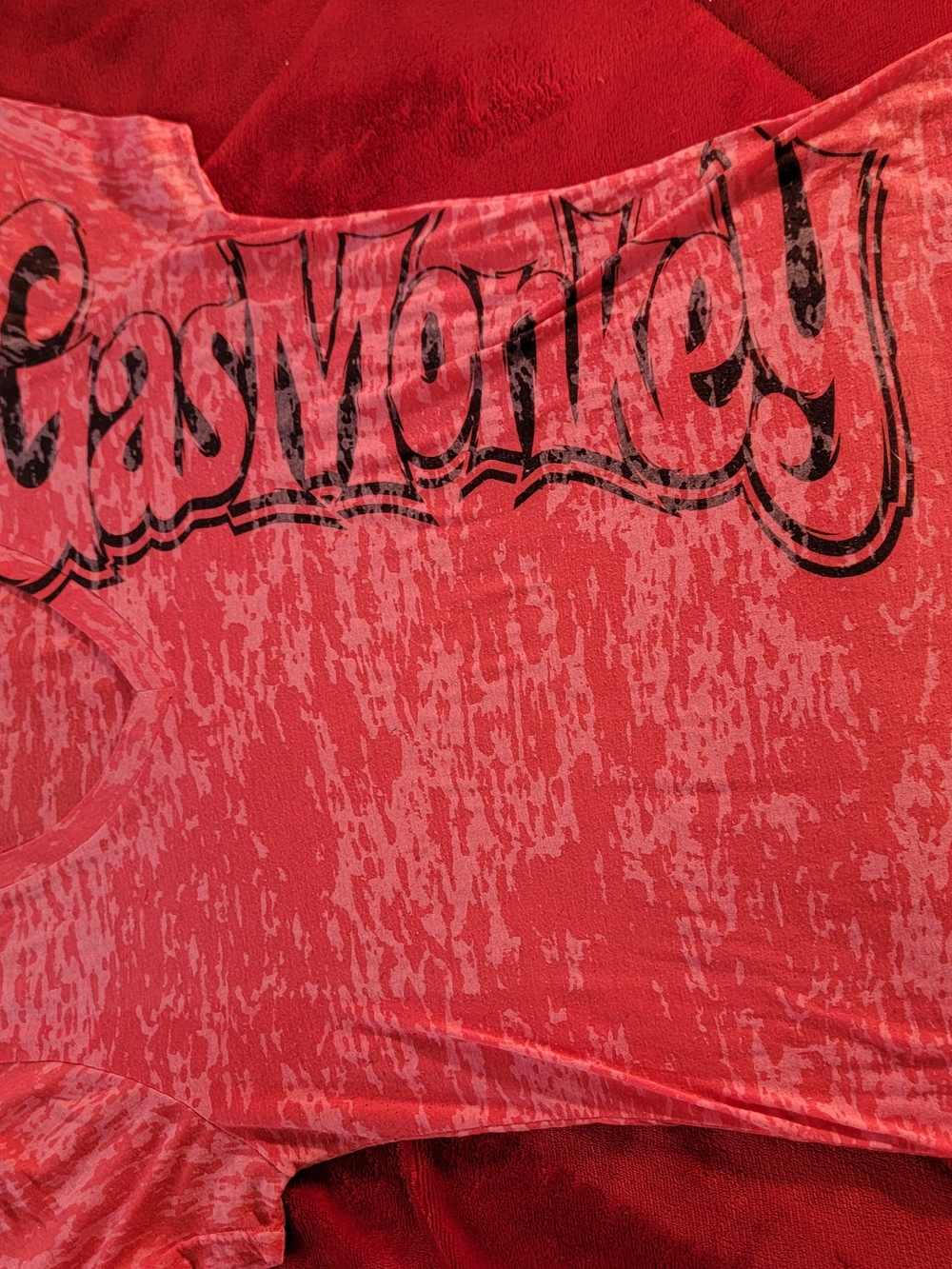 Gas Monkey Graphic Tee in Hot Pink